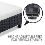 London Rattan Ottoman Outdoor Wicker Furniture Sofa Garden Lounge Foot Stool - Furniture > Outdoor