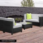 London Rattan Ottoman Outdoor Wicker Furniture Sofa Garden Lounge Foot Stool - Furniture > Outdoor