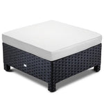 London Rattan Ottoman Outdoor Wicker Furniture Sofa Garden Lounge Foot Stool - Furniture > Outdoor