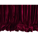 Long 4-Way Stretch Velvet Curtains 600x265cm with 30 hooks Pinch Pleat Burgundy - Home & Garden > Curtains > Curtains &
