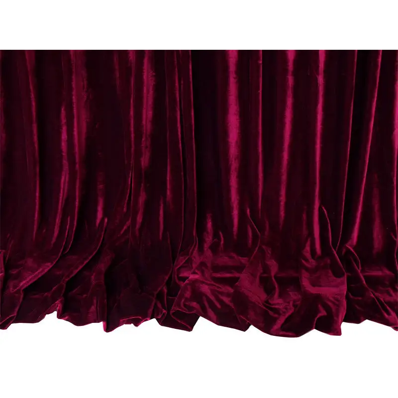 Long 4-Way Stretch Velvet Curtains 600x265cm with 30 hooks Pinch Pleat Burgundy - Home & Garden > Curtains > Curtains &