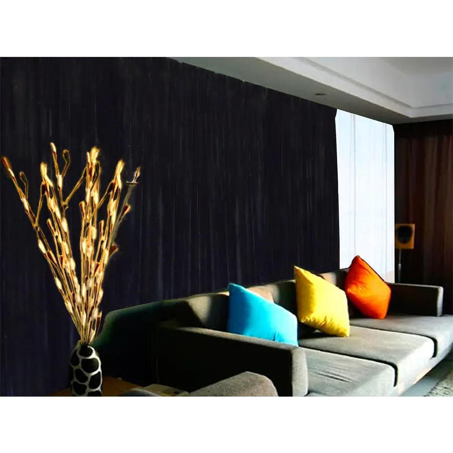 Long Large Velvet Curtains Black 620x270cm with 4m blockout + 30 Hook New - Home & Garden > Curtains > Curtains & Drapes