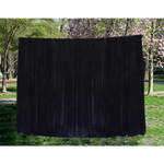 Long Large Velvet Curtains Black 620x270cm with 4m blockout + 30 Hook New - Home & Garden > Curtains > Curtains & Drapes