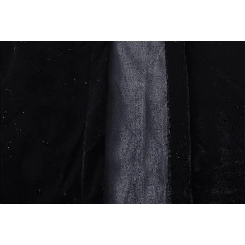 Long Large Velvet Curtains Black 620x270cm with 4m blockout + 30 Hook New - Home & Garden > Curtains > Curtains & Drapes