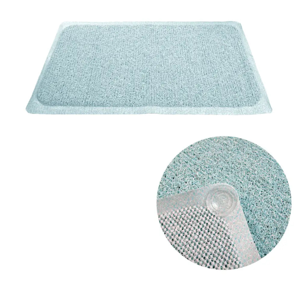 Loofah Shower Mat Blue - Home & Garden > Bathroom Accessories