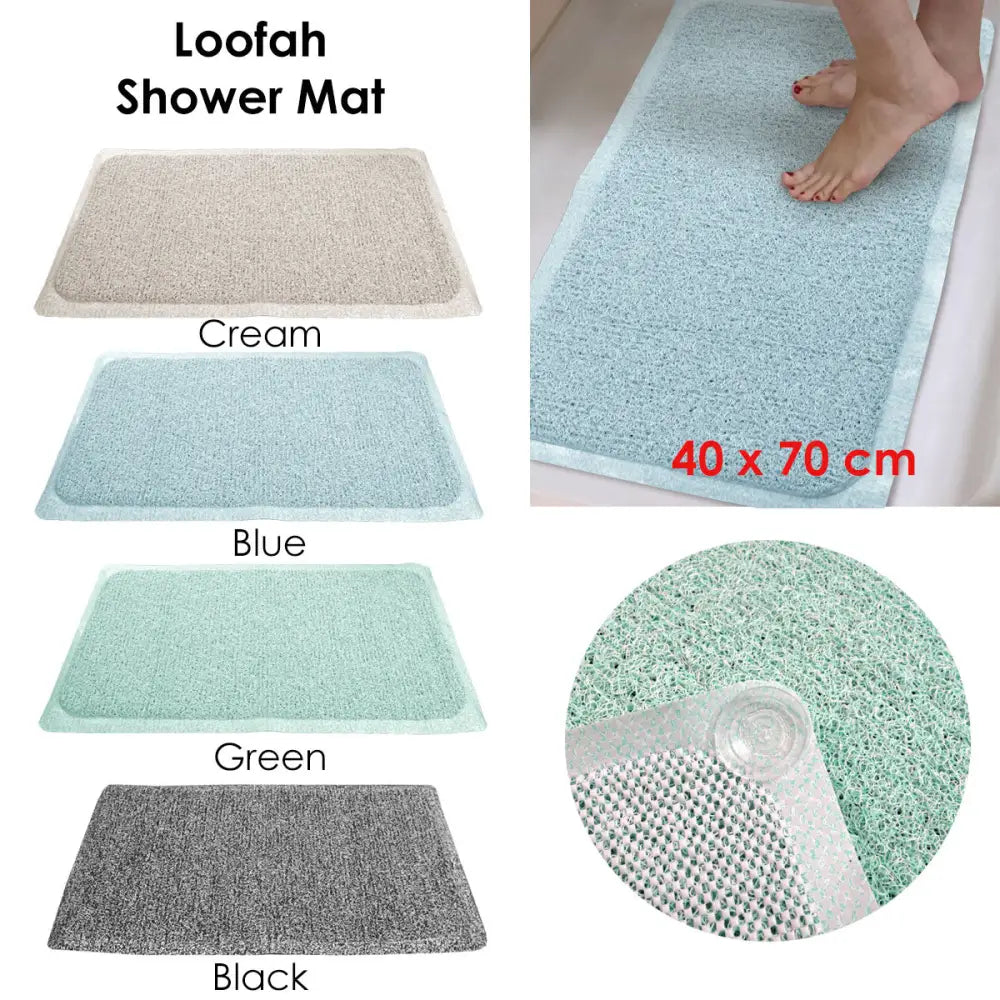 Loofah Shower Mat Cream - Home & Garden > Bathroom Accessories