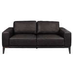 Lorenzo 3 Seater Sofa Leather Upholstered Lounge - Chocolate - Furniture > Sofas