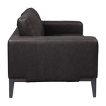 Lorenzo 3 Seater Sofa Leather Upholstered Lounge - Chocolate - Furniture > Sofas