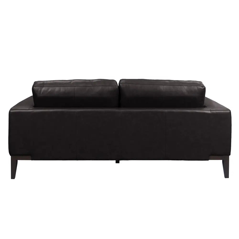 Lorenzo 3 Seater Sofa Leather Upholstered Lounge - Chocolate - Furniture > Sofas