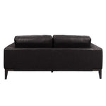Lorenzo 3 Seater Sofa Leather Upholstered Lounge - Chocolate - Furniture > Sofas