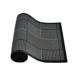 Louis Bamboo Table Runner Black Grey 140 x 33cm - Home & Garden > Kitchenware