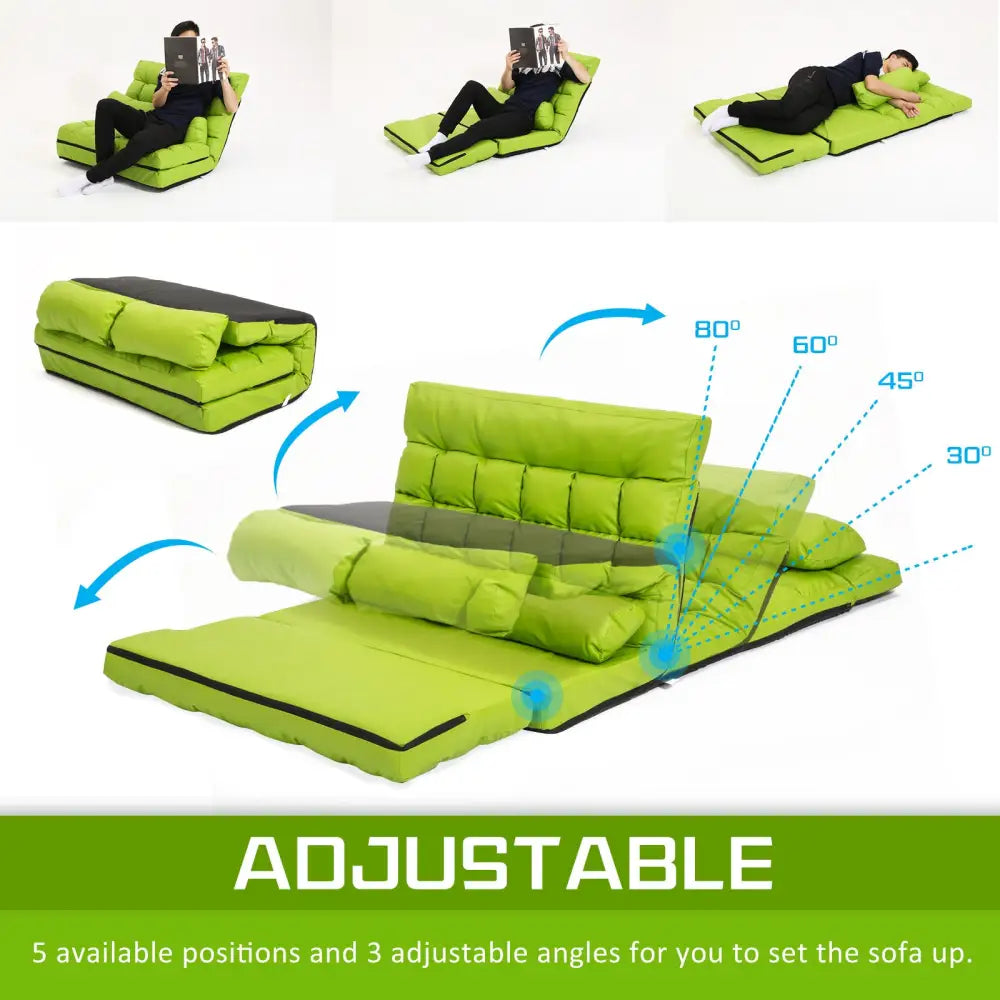 Lounge Couch Sofa Bed Double Seat Leather GEMINI GREEN - Furniture > Sofas