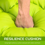Lounge Couch Sofa Bed Double Seat Leather GEMINI GREEN - Furniture > Sofas