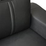 Lounge Set Luxurious 6 Seater Faux Leather Corner Sofa Living Room Couch in Black - Furniture > Bar Stools & Chairs >