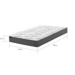 LUNALAND Easeful Eco Spay Foam Pocket Spring 20CM Double Hybrid Mattress - Furniture > Mattresses