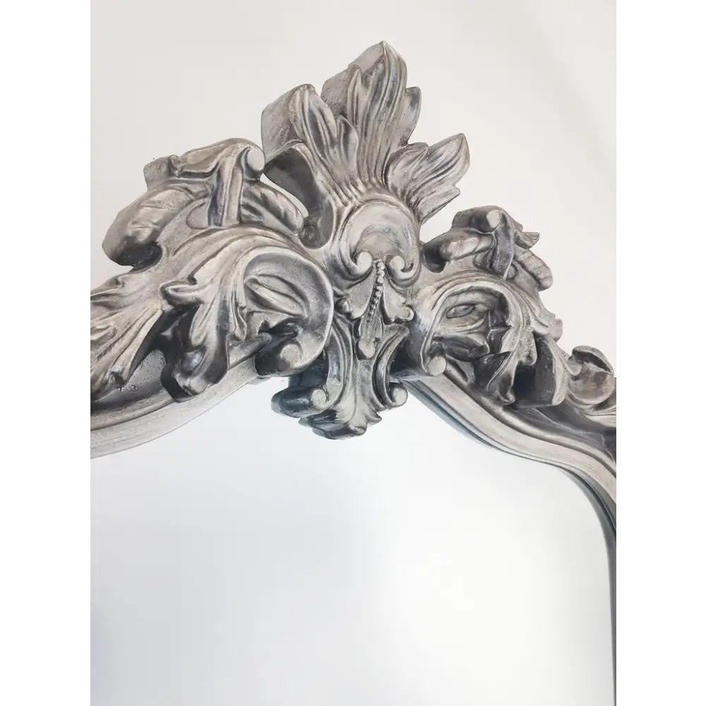LUX Arch French Provincial Ornate Mirror - Antique Silver - Home & Garden > Decor