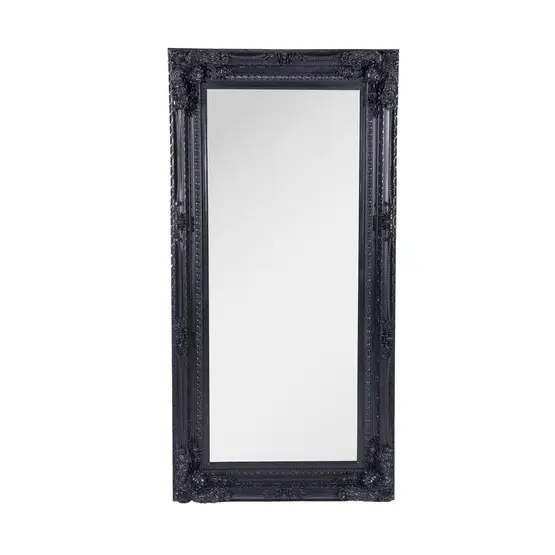 LUX French Provincial Ornate Mirror - Black - Home & Garden > Decor
