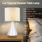 Lux Tapered Ceramic Table Lamp - Home & Garden > Lighting > Table Lamps