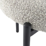 Luxe Boucle Cushioned Elsa Dining Chairs in Arctic White - Furniture > Dining > Kitchen & Dining Chairs