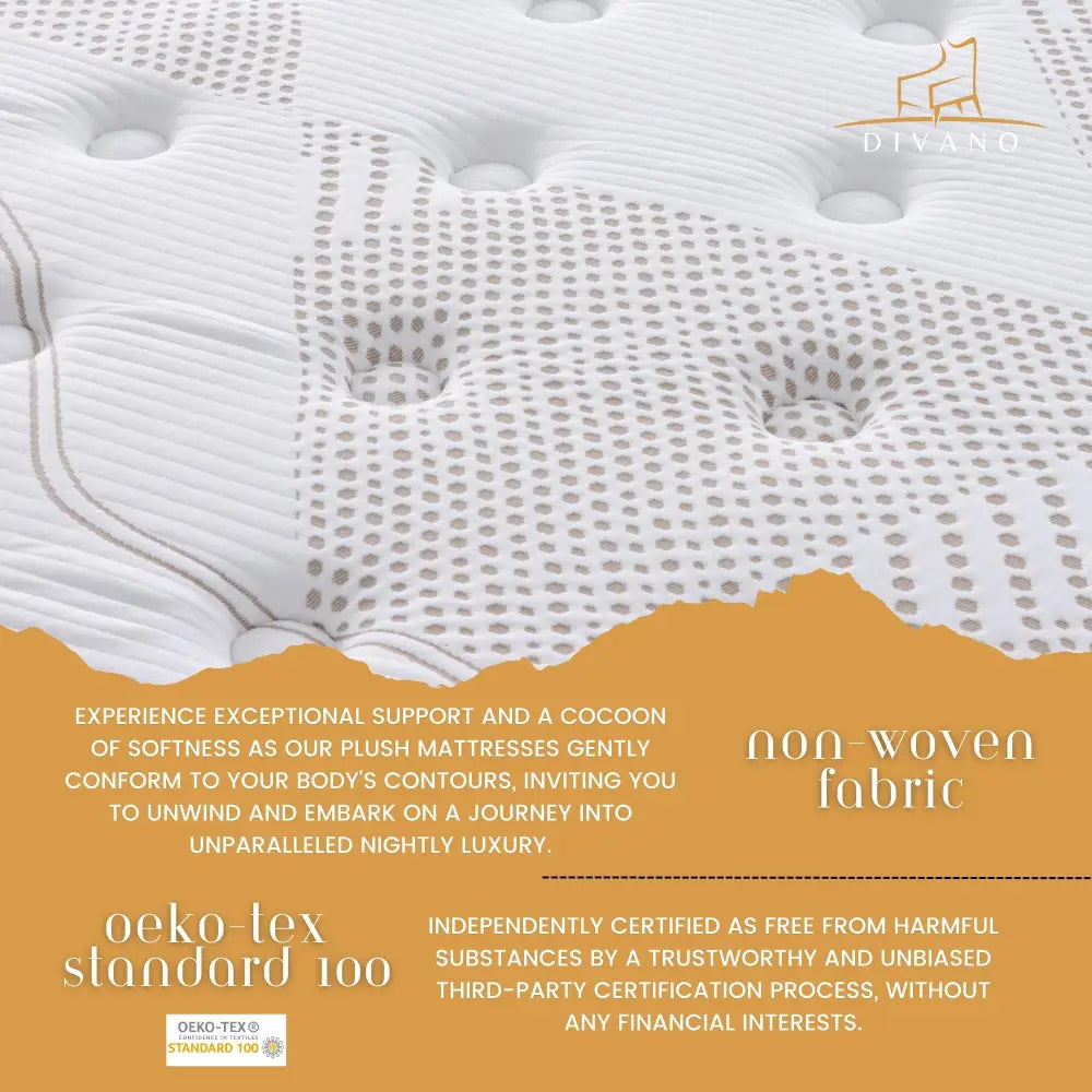 Luxe Dreams Single Size 7 Zones Pocket Spring Premium Medium Feel 34cm Mattress - Furniture > Mattresses