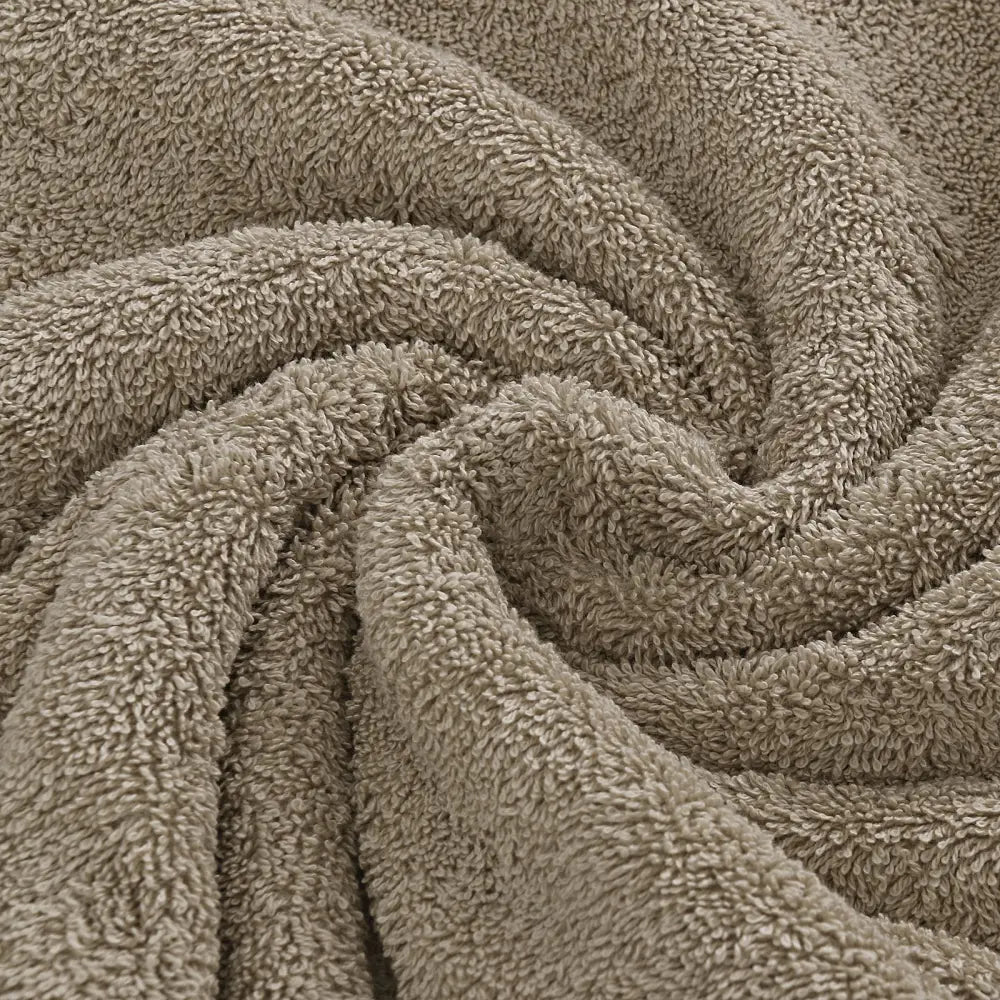 Luxury 6 Piece Soft and Absorbent Cotton Bath Towel Set - Sandstone - Home & Garden > Bathroom Accessories