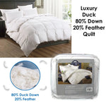 Luxury Duck 80% Down 20% Feather Quilt King - Home & Garden > Bedding