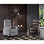Luxury Fabric Recliner Chair - Grey - Furniture > Bar Stools & Chairs > Arm Chairs & Recliners