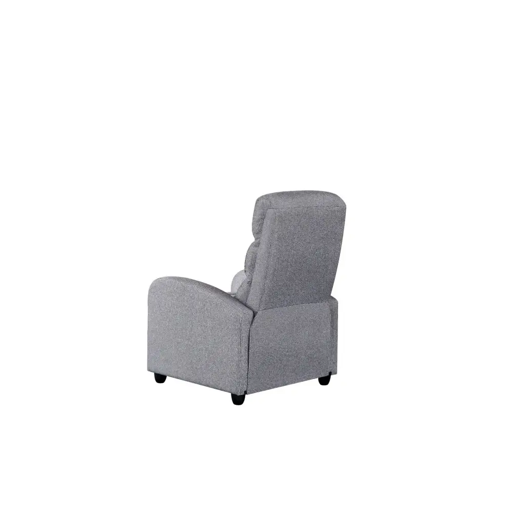 Luxury Fabric Recliner Chair - Grey - Furniture > Bar Stools & Chairs > Arm Chairs & Recliners