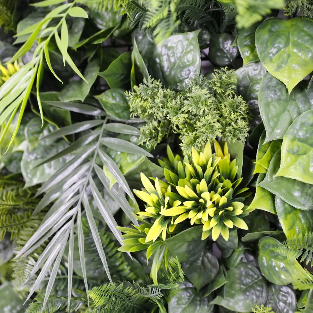 Luxury Hawaiian Sunrise Vertical Garden/Green Wall UV Resistant 1m X 1m - Home & Garden > Artificial Plants