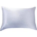 Luxury Pillowcase - 100% Pure Mulberry Silk on Both Sides - Silver - Home & Garden > Bedding > Pillowcases