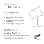 Luxury Pillowcase - 100% Pure Mulberry Silk on Both Sides - Sky Blue - Home & Garden > Bedding > Pillowcases