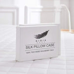 Luxury Pillowcase 2 Pack - 100% Pure Mulberry Silk on Both Sides - Silver - Home & Garden > Bedding > Pillowcases
