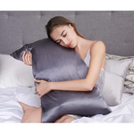Luxury Pillowcase 2 Pack - 100% Pure Mulberry Silk on Both Sides - Charcoal - Home & Garden > Bedding > Pillowcases