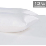 Luxury Pillowcase 2 Pack - 100% Pure Mulberry Silk on Both Sides - White - Home & Garden > Bedding > Pillowcases