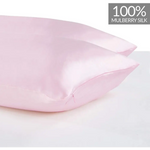 Luxury Pillowcase 2 Pack - 100% Pure Mulberry Silk on Both Sides - Pink - Home & Garden > Bedding > Pillowcases