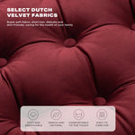Luxury Round Pouf Tatami Cushion Meditation Floor Mat with Handle - Furniture > Bathroom