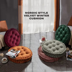 Luxury Round Pouf Tatami Cushion Meditation Floor Mat with Handle - Furniture > Bathroom