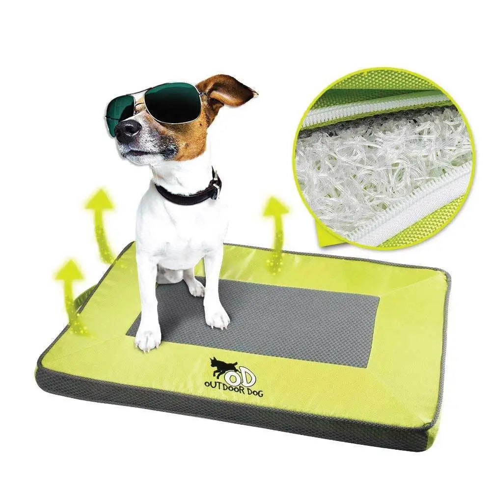 M Outdoor Dog Mat Quick Dry - Green Pet Cooling Pads Outside Mattress AFP - Pet Care > Dog Supplies > Dog Beds
