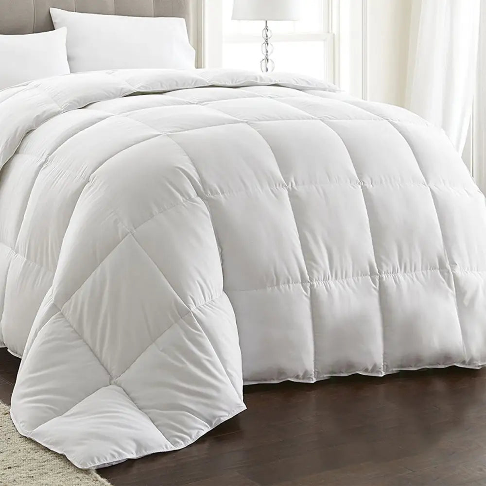 Machine Washable 80% WHITE GOOSE DOWN 20% Feather Quilt King - Home & Garden > Bedding