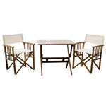 Maculata folding table and 2 director chairs - Furniture > Outdoor