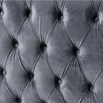 Madeline Range - Dark Grey Velvet 3 + 2 + 1 - Silver Trims - Furniture > Sofas