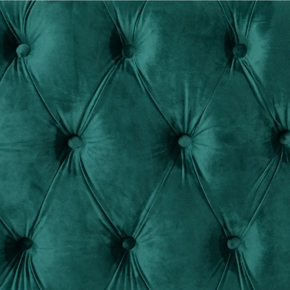 Madeline Range - Green Velvet - Gold Trims - Furniture > Sofas