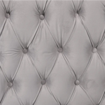 Madeline Range - Light Grey Velvet - Silver Trims - Furniture > Sofas