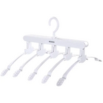 Magic Hanger Space Saving Multifunctional Clothes Coat Hanger Dryer Laundry Drying Rack Airer Clothes Horse White