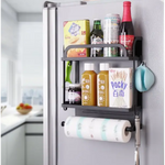 Magnetic Kitchen Fridge Storage Rack Double Layer - Home & Garden > Storage
