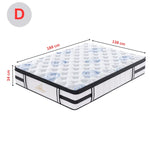 Majestic Rest Double 7 Zones Luxury Premium Firm Pocket Spring 34cm Mattress - Furniture > Mattresses