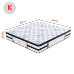 Majestic Rest King Size 7 Zones Luxury Premium Firm Pocket Spring 34cm Mattress - Furniture > Mattresses