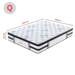 Majestic Rest Queen Size 7 Zones Luxury Premium Firm Pocket Spring 34cm Mattress - Furniture > Mattresses