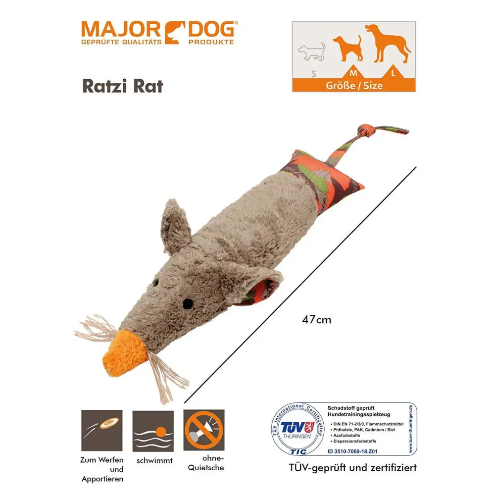 Major Dog Ratzi Rat - Pet Care > Dog Supplies > Dog Beds