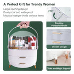 Make up Organizers Storage Vanity Cosmetics Skincare Display Cases Countertop Bathroom Gifts for Women - Health &